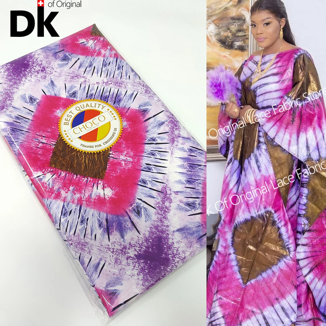 5 ярдов ручной работы раковина богатый Gextczer 2022 тиснение Гвинея парчовая Ткань