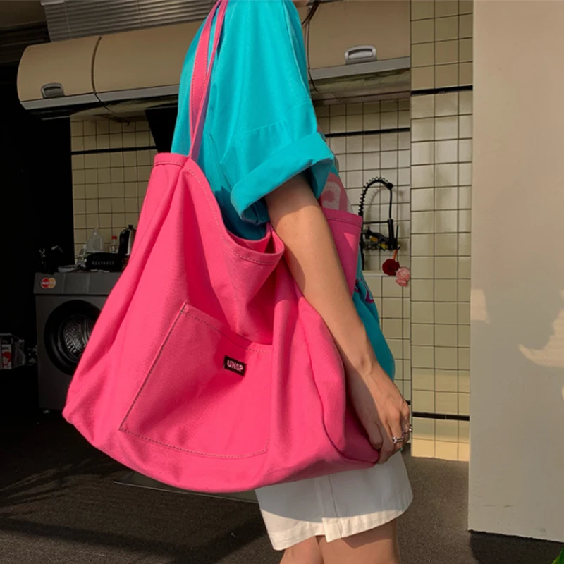 Вместительная сумка тоут повседневная через плечо простая Высококачественная