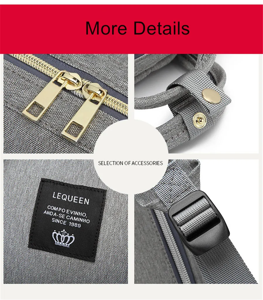 LEQUEEN USB сумка для подгузников для ухода за ребенком большая емкость рюкзак для мам мокрая сумка для мам водонепроницаемая сумка для беременных