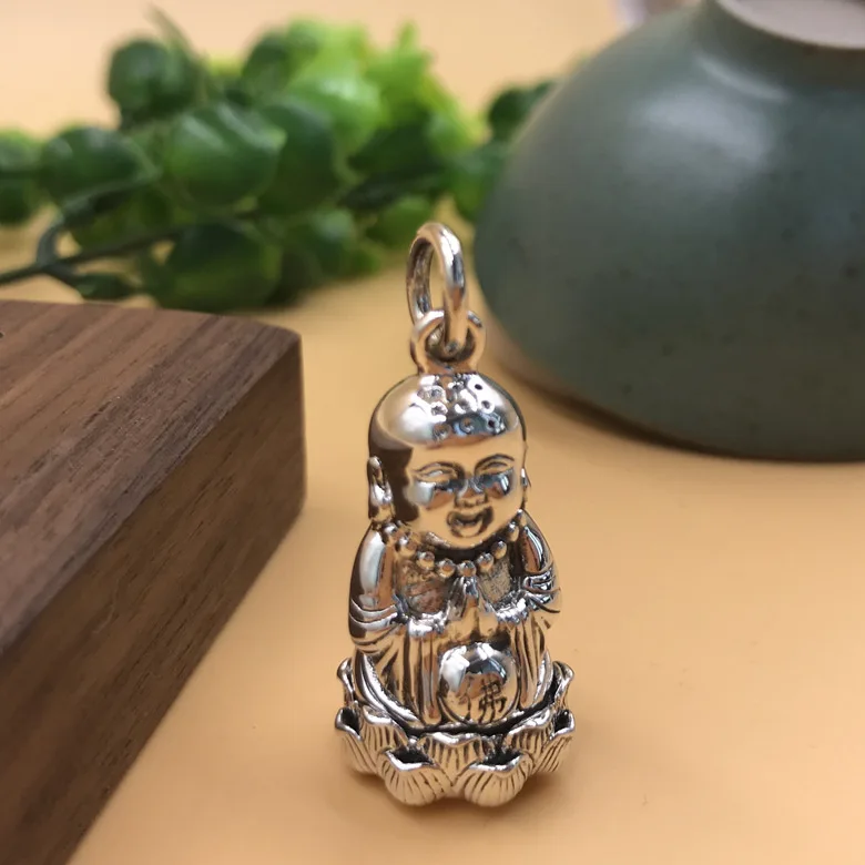 100% s990 матовый продукт подвеска в виде лотоса буддистской черной