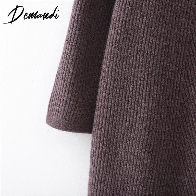 DEMANDI женский свитер пуловер с высоким воротником осень и зима 2019 Новая мода Досуг