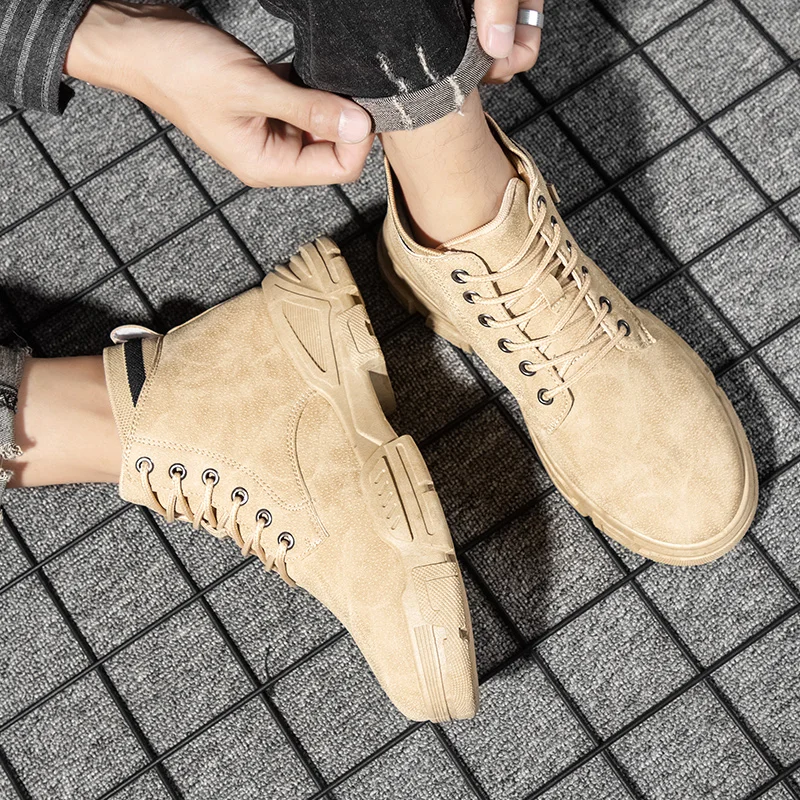 

Men's Military Boots,Fashionable Skateboarding Shoes,Work Shoes,Hiking Shoes,Outdoor Casual Shoes,Hiking Shoes,Size 39-44