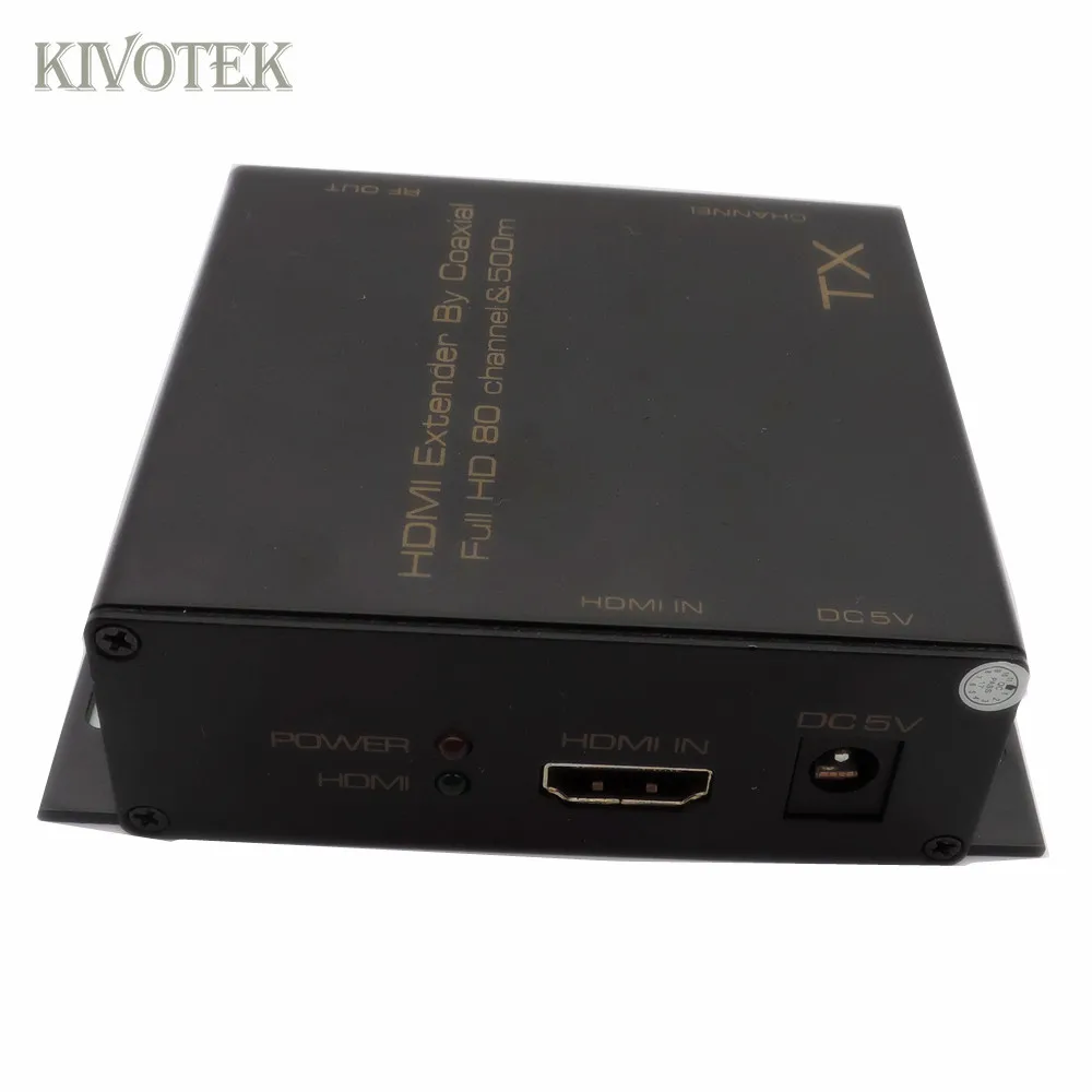 HD1080P HDMI к DVB-T модулятор адаптер передатчик 80 каналов, радиочастотный коаксиальный Соединительный кабель 500 м для HDTV STB CCTV