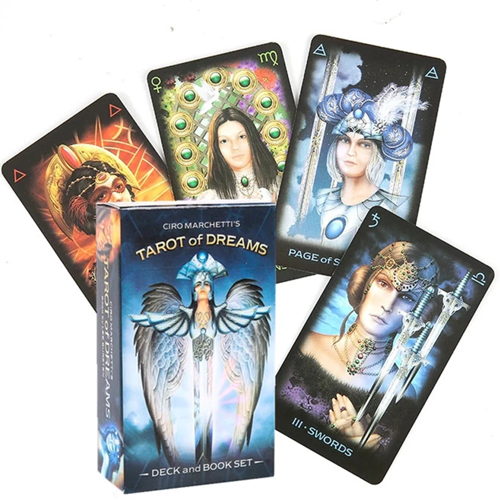 

78 Cards Tarot of Dreams Entertainment Full English Divination Tarot Deck Board Game Oracle Card