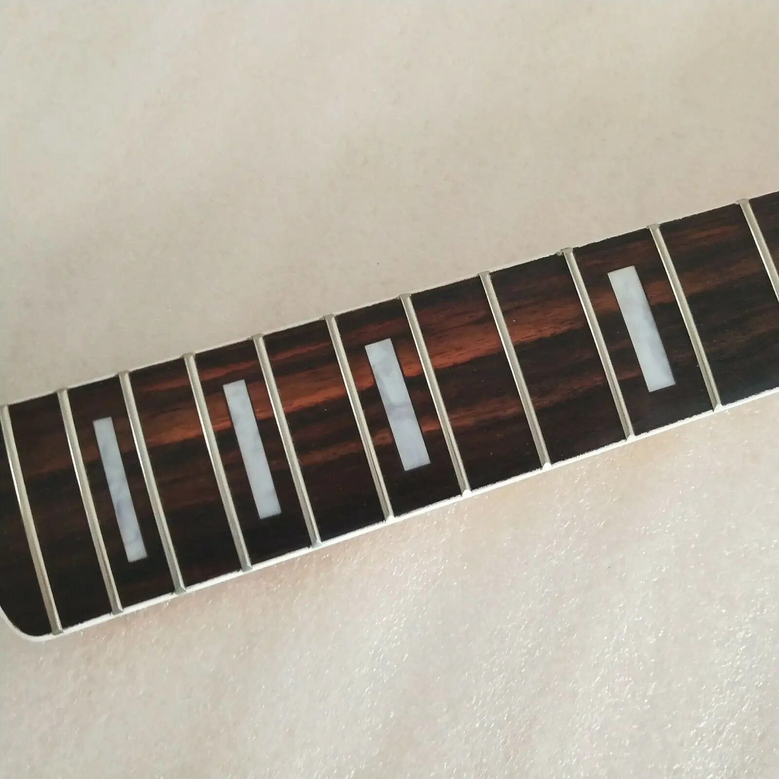 Гриф Maple для электрической бас гитары шейный блок с инкрустацией 4 струны желтый 20