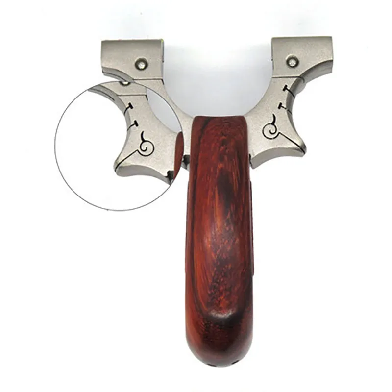 Тяжелая охотничья Рогатка из нержавеющей стали катапульта + деревянная ручка с