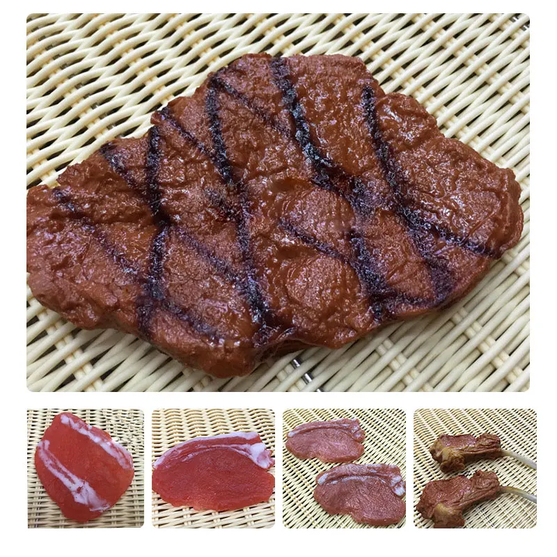 Имитация овечьей шкуры стейк хит продаж кусочки сырой свинины модель ресторана