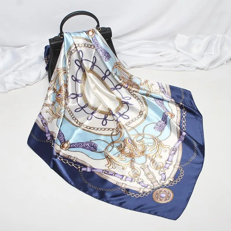 

Scarves Shawl Silk Hijab Scarf Female Square Mulberry Scarves Beach Cover-upsBandana Bufand de seda Foulard en soie solar playa