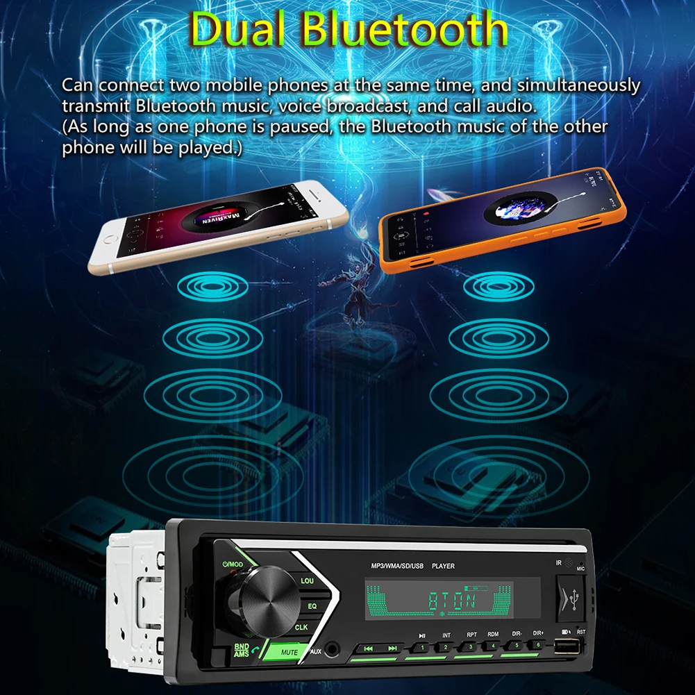 SWM 505 автомобильный Радио BT U диск TF карта MP3 плеер Авто Стерео Поддержка аудио