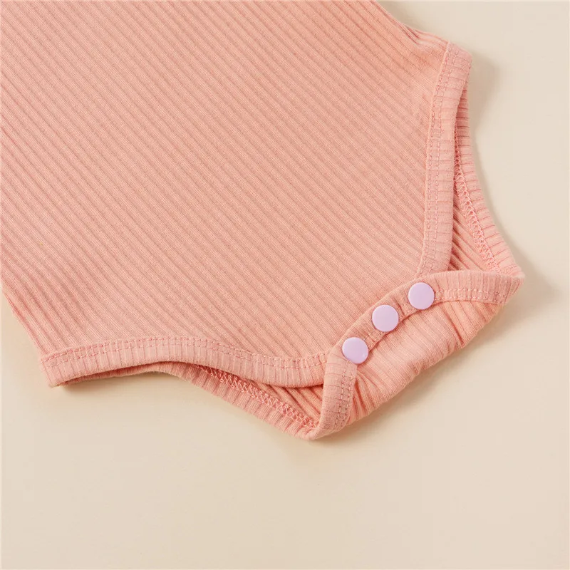 

Infant Newborn Girls 3 Pcs Outfits Sling Sleeveless Romper Tops + Printed Shorts + Headband Summer Clothes Sets