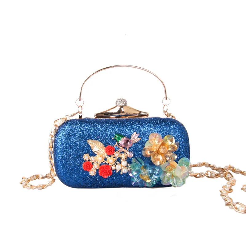

women Three-dimensional resin flower dinner bag lady one shoulder cross body evening dress clutch purse for party bride handbag