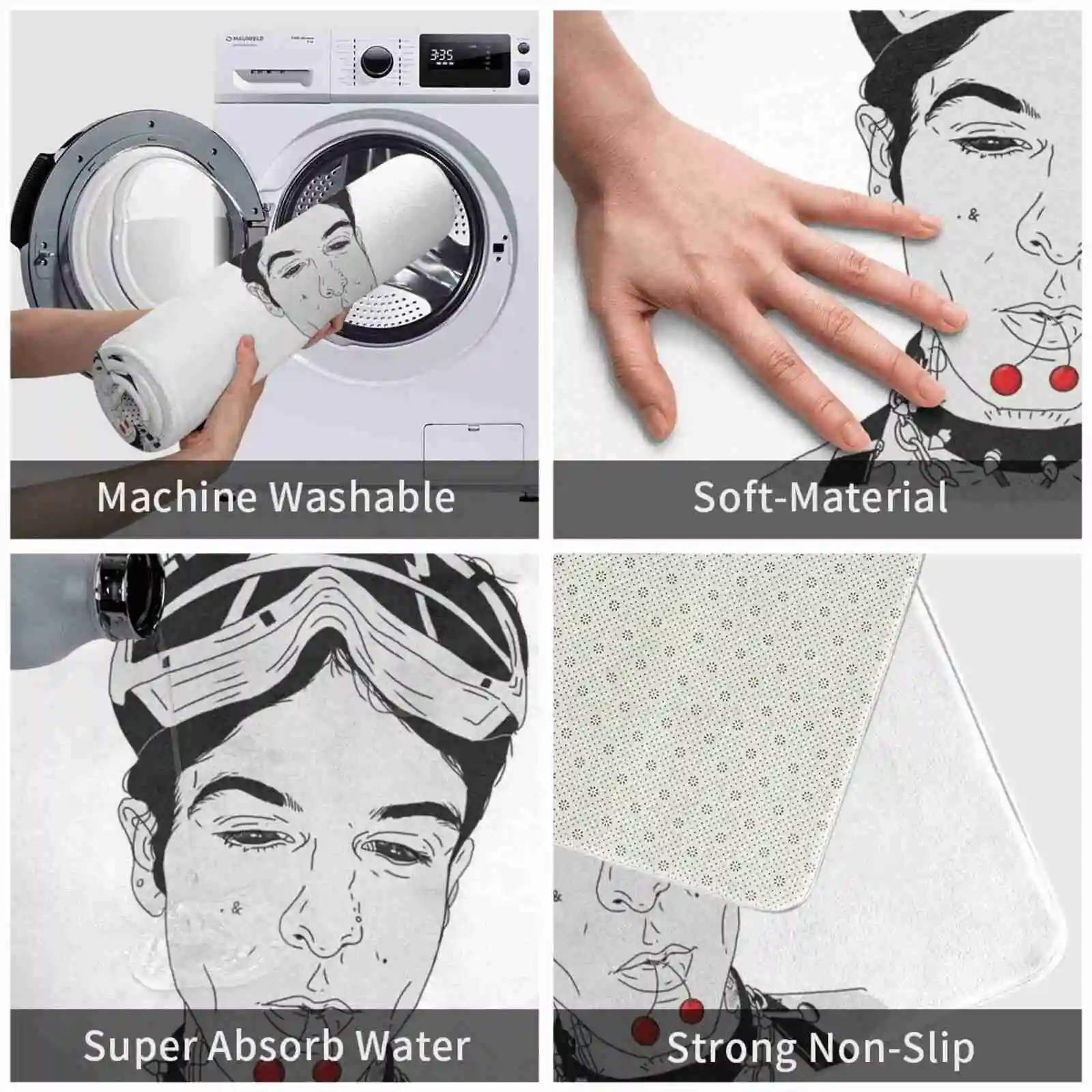 Отправили мне душу в небольшой отпуск/версия 2 удобный коврик для двери ног