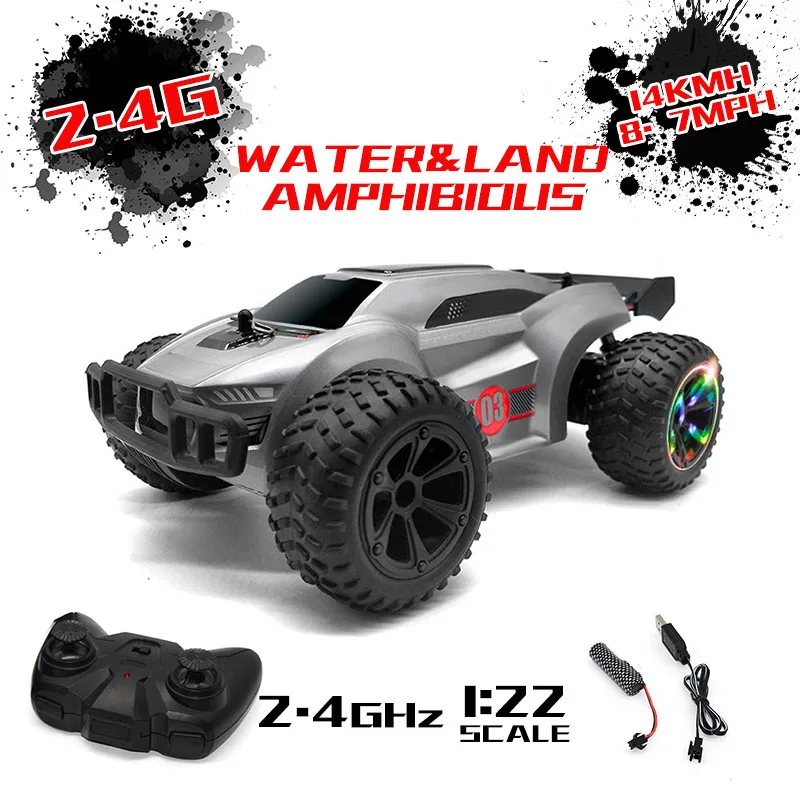 1:22 RC Автомобиль 2 4G высокая скорость 15 км/ч Быстрый 4WD пульт дистанционного