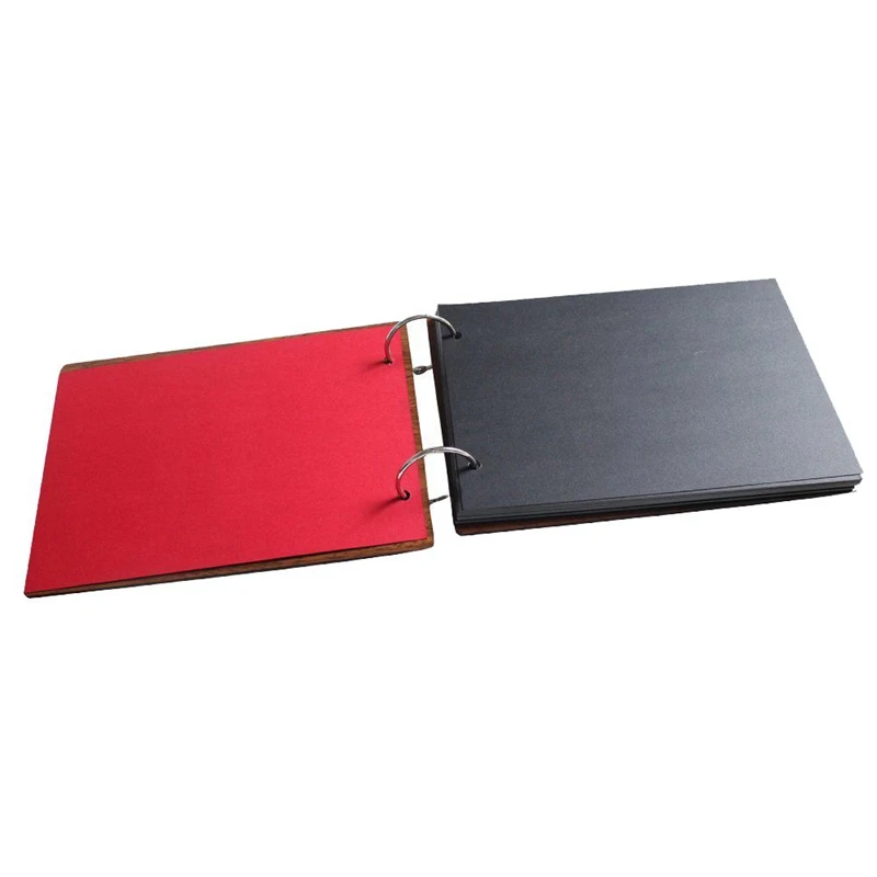 Альбом для фотографий сделай сам самоклеящаяся Обложка из дерева 8 х6 дюймов с