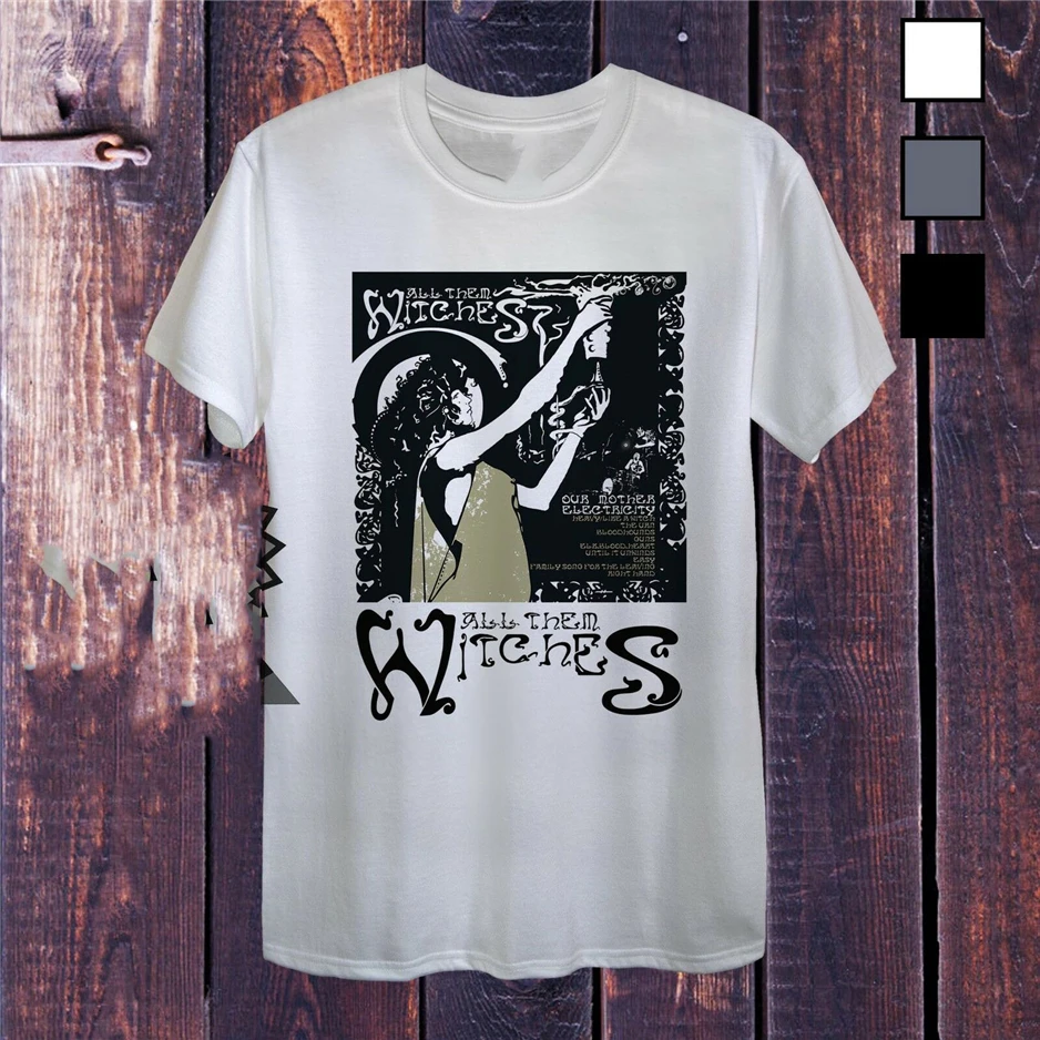 Все они ведьмы мужчины унисекс или Wo Мужская облегающая футболка рок Блюз Джаз