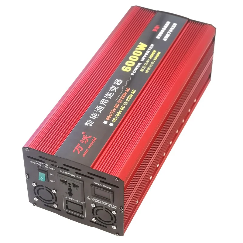Инвертор 6000 Вт 12 В постоянного тока в 12000 переменного импульсная мощность