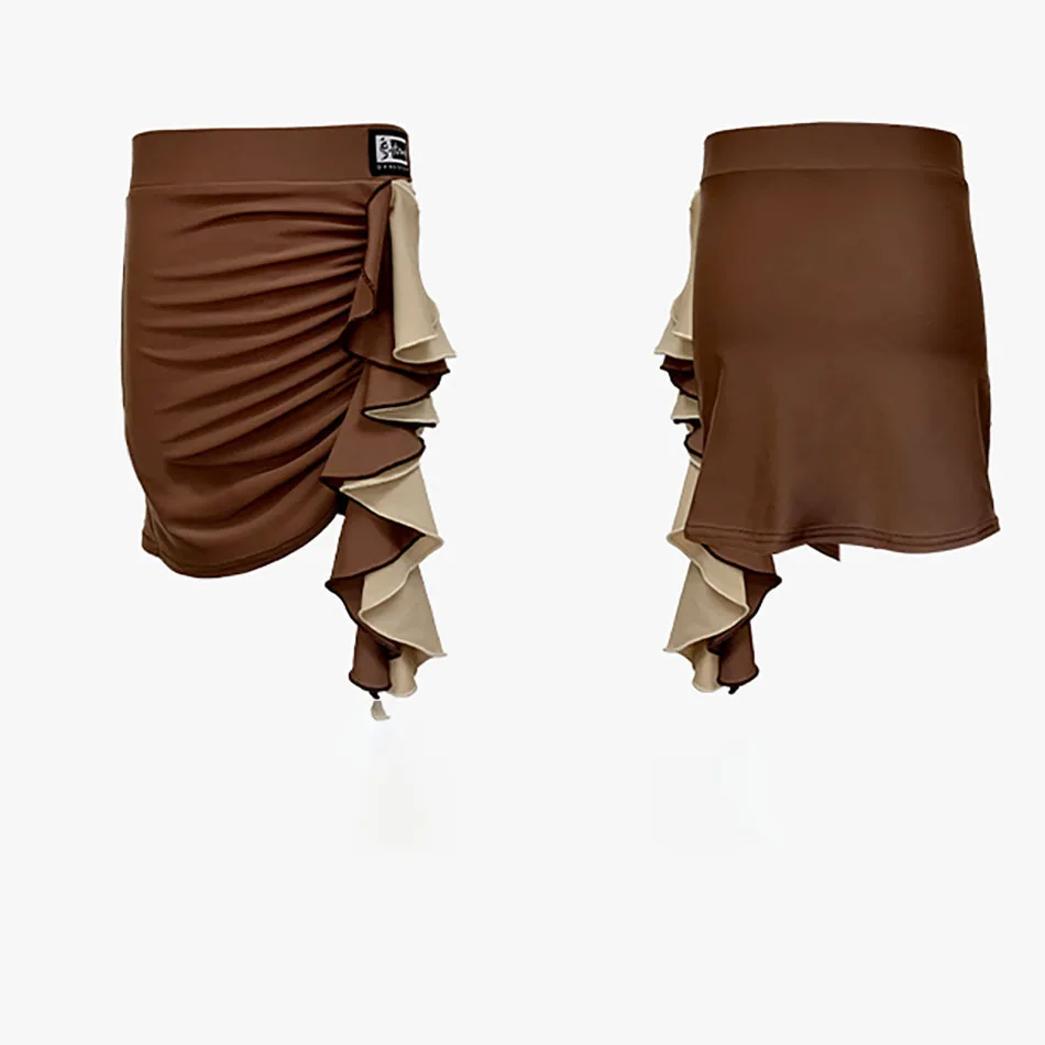 Детские юбки для латиноамериканских танцев девочек детское платье неправильной