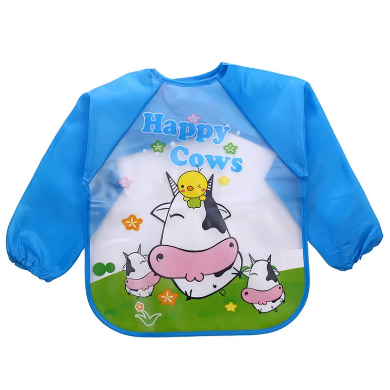 Нагрудник детский непромокаемый с длинным рукавом | Детская одежда и обувь