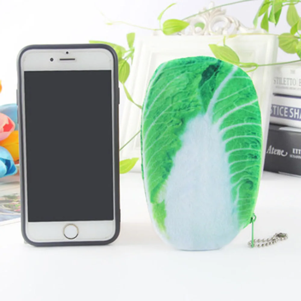 

Cartoon 3D Vegetables Plush Children Lady's Coin Purse Wallet Case Pendant Makeup Storage Bag Holder Pouch Handbag Coin Bag