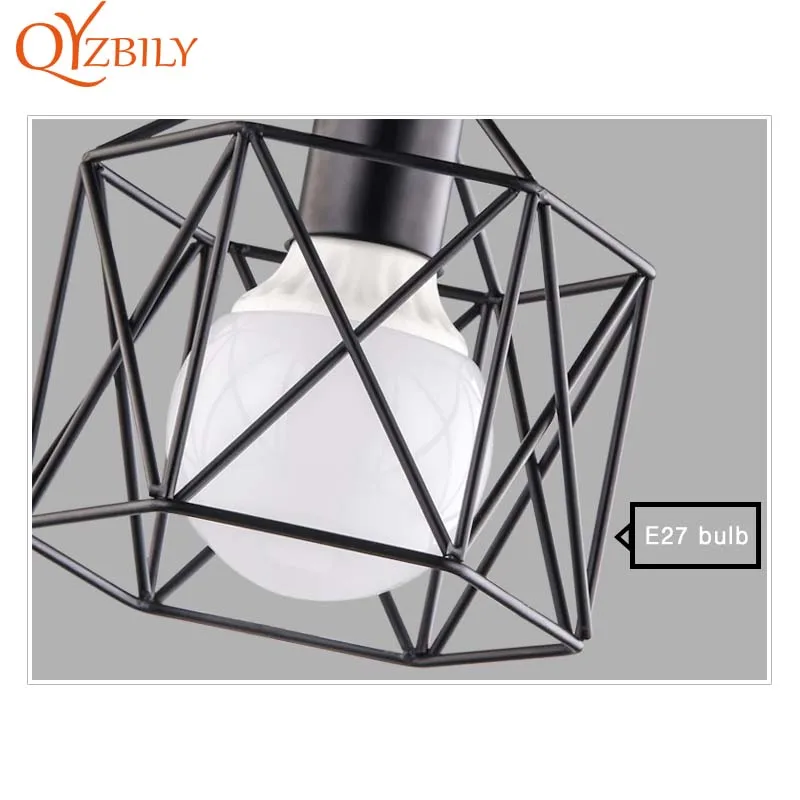 Ceiling lights Minimalist Retro Ceiling Lamp Glass E27 industrial decor lamps for living room Home Lighting Lustre Luminaria