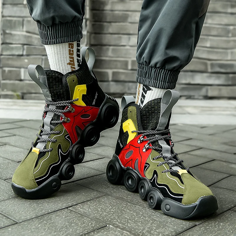 

Running Shoes Roller Skating Shape Sports Shoes Men Personality Thick Soled Casual Sneakers Increased Men Sneaker Walking Shoe