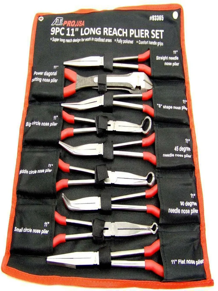 9 шт 11 &quotДлинные носовые плоскогубцы длинный круг изогнутый игла нос