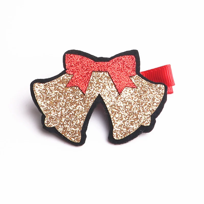 Christmas gift baby girl hair clips accessories children's cartoon fabric duckbill clip hair clip images - 6