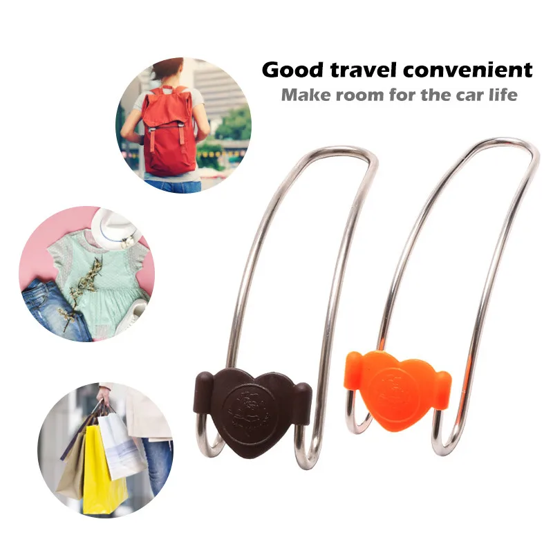 Крючок для автомобильного сиденья милые металлические клипсы автомобильная