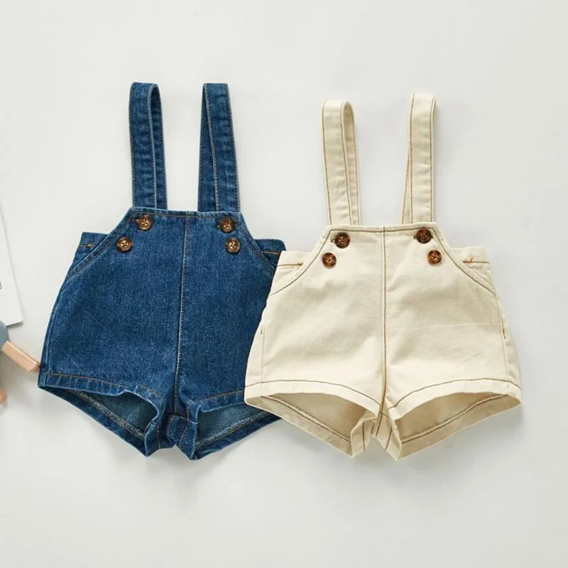 

Boys' and girls' hoodies cowboy jeans and shorts new in autumn 2021 jumpsuit boy baby infant girl denim overalls