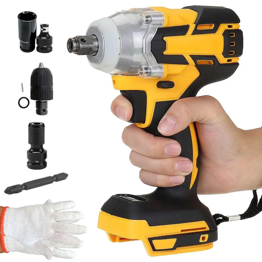 Lingyue беспроводной электрический ударный гайковерт может быть использован с Makita