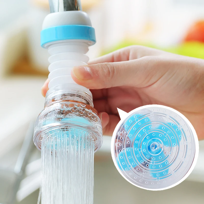 360 Degree Rotating Kitchen Faucet Tubs Bathroom Water Saving Tool Sink Extender Rotary Aerator|Аксессуары для кухонных