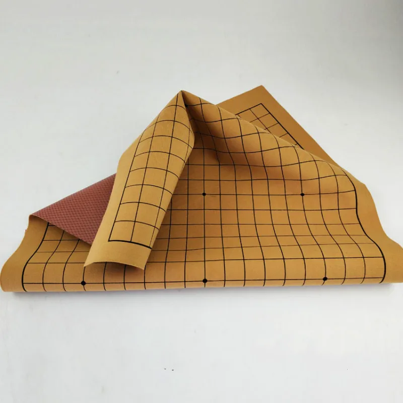 Go Backgammon кожаная бархатная шахматная доска Складная и легко носить 19 дорожная без