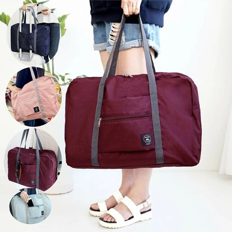 1Pc New Hot Sale Large Casual Waterproof Travel Bag Clothes Capacity Shoulder Bag Foldable Handbag Duffle Bag Durable Travel Bag