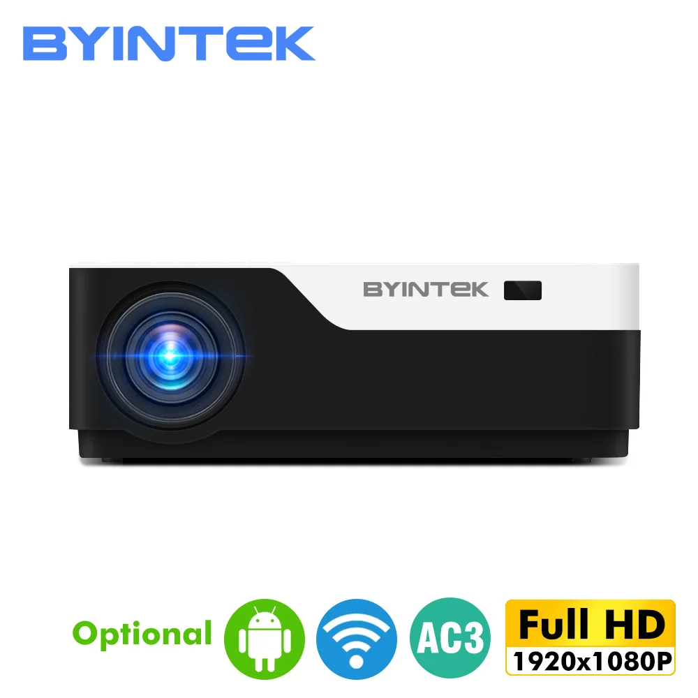Проектор BYINTEK Full HD K11 M19 1920x1080P умный Android Wifi проектор светодиодный Видеопроектор