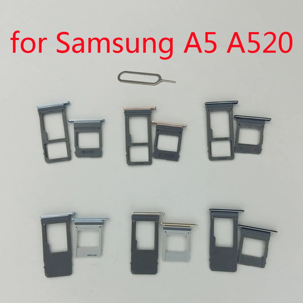 SIM Card Tray Holder For Samsung A5 2017 A520 Galaxy A520F A520K A520L Original Phone Housing New Micro SD SIM Card Adapter Slot