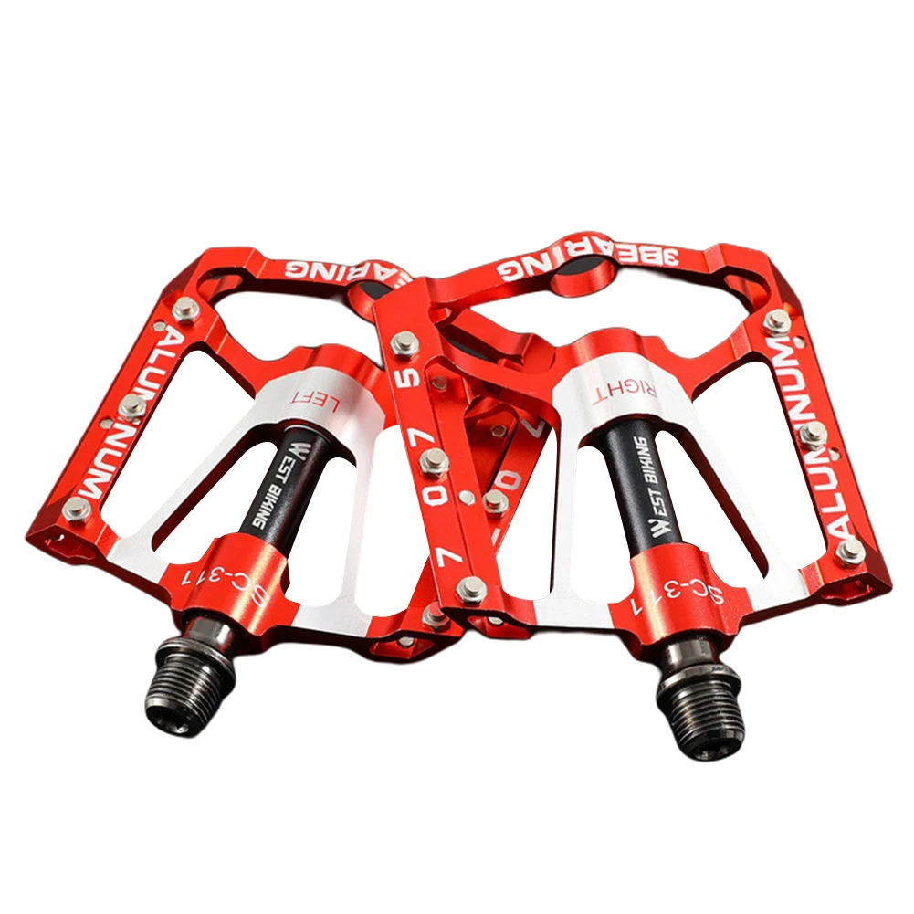 

Lightweight 3 Bearings Pedal Bicycle Mountain Bike Pedal Anti-slip Footboard Bearing Aluminum Alloy Bike Cycling Tools