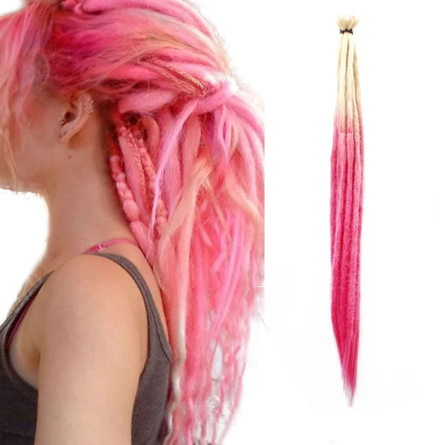 

Alileader 20 Inch Synthetic Dreadlocks Crochet Hair Extensions For Women Ombre Crochet Faux Locs Braiding Handmade Fiber Hair