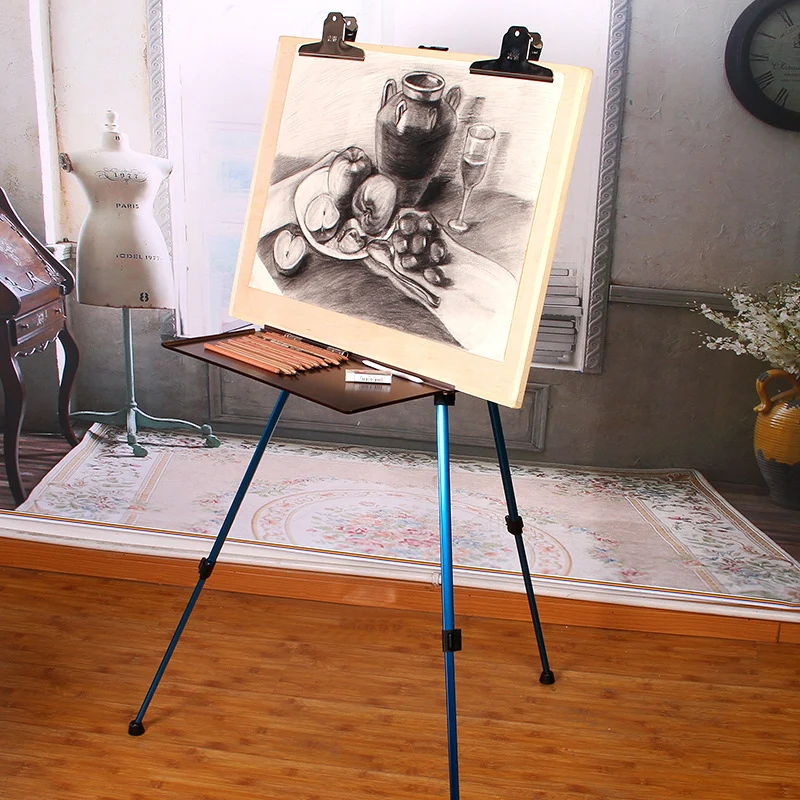 1 шт. Портативный Регулируемый алюминиевый мольберт для рисования