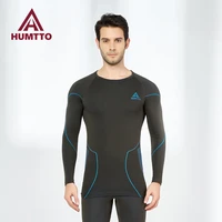 humtto thermal underwear for men winter compression tights fashion keep warm quick dry outdoor ski cycling mens underwear set