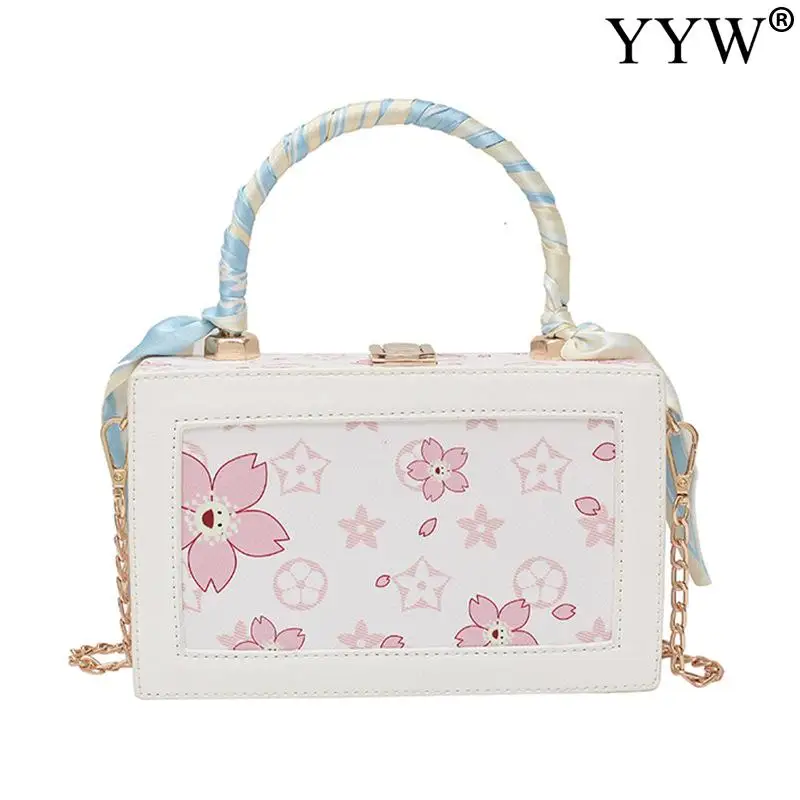 

Floral Clutch Bag Handbags 2021 Crossbody Shoulder Bag Female Fashion Box Bags Designer White Party Luxury Clutches Tote Purse