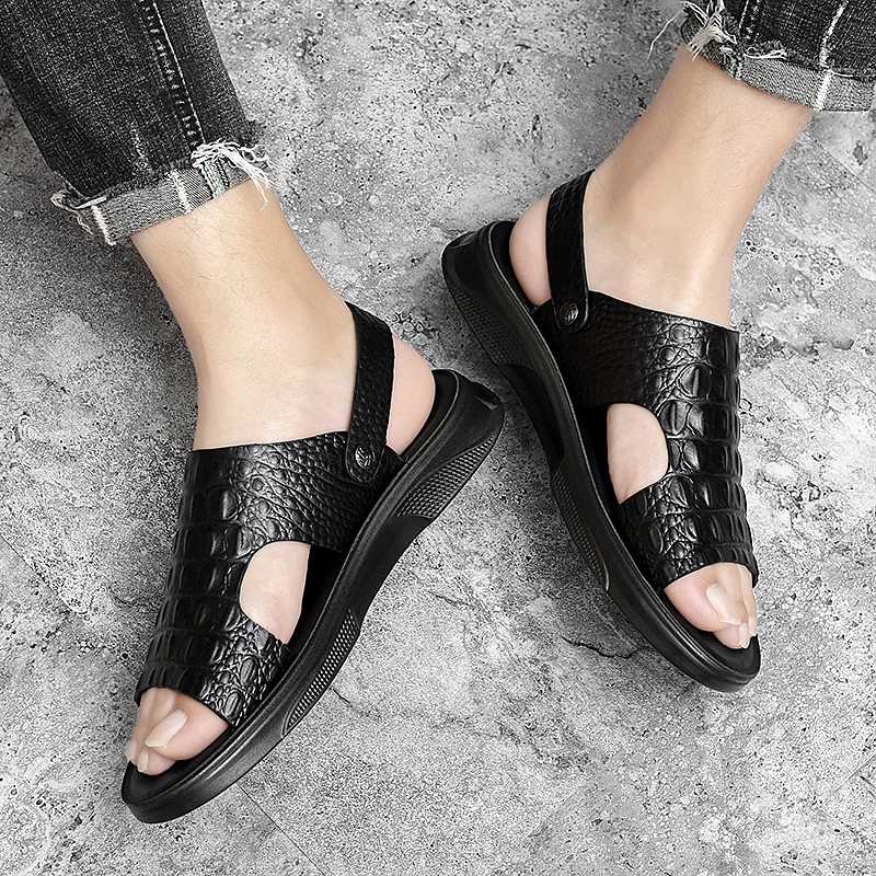 

Mens Platform Sandals Men Sandals Outdoor Mens Comfort Beach Shoes Sandles For Slip On Sandalias De Cuero Para Hombre Leather