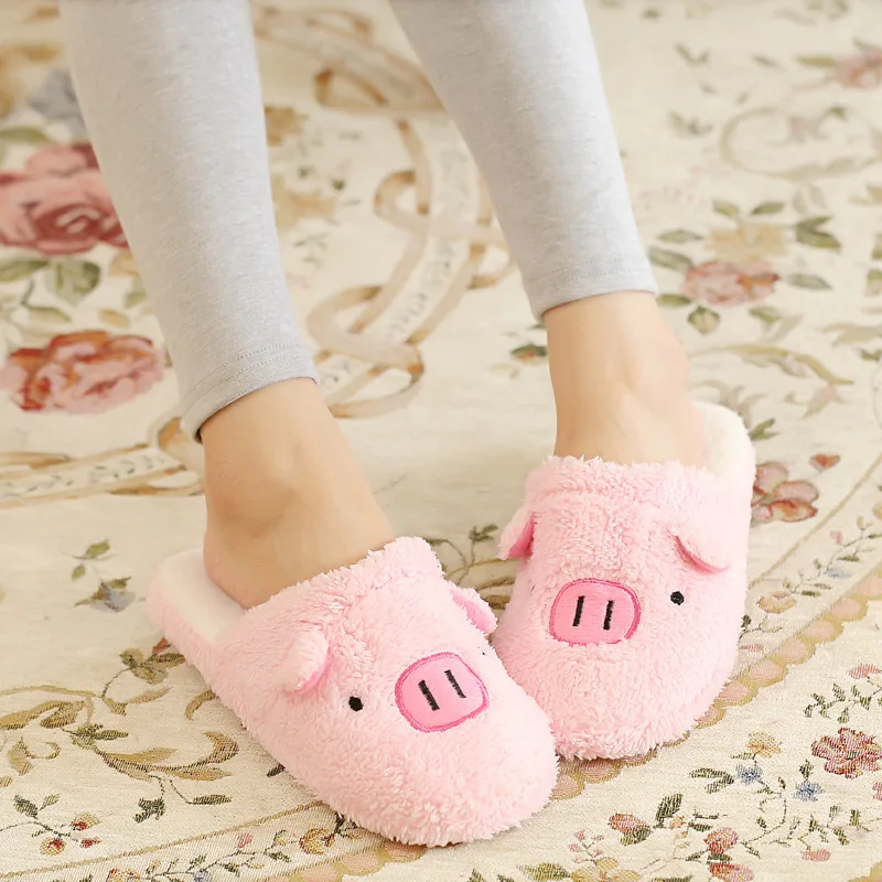 

Large Size Autumn And Winter Household Cotton Slippers Cute Women Slippers Indoor Soft Bottom Warm Slippers For Men And Women
