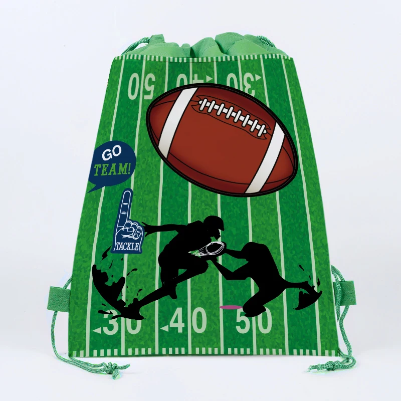 Новые товары для регби бумажные тарелки американского футбола салфетки