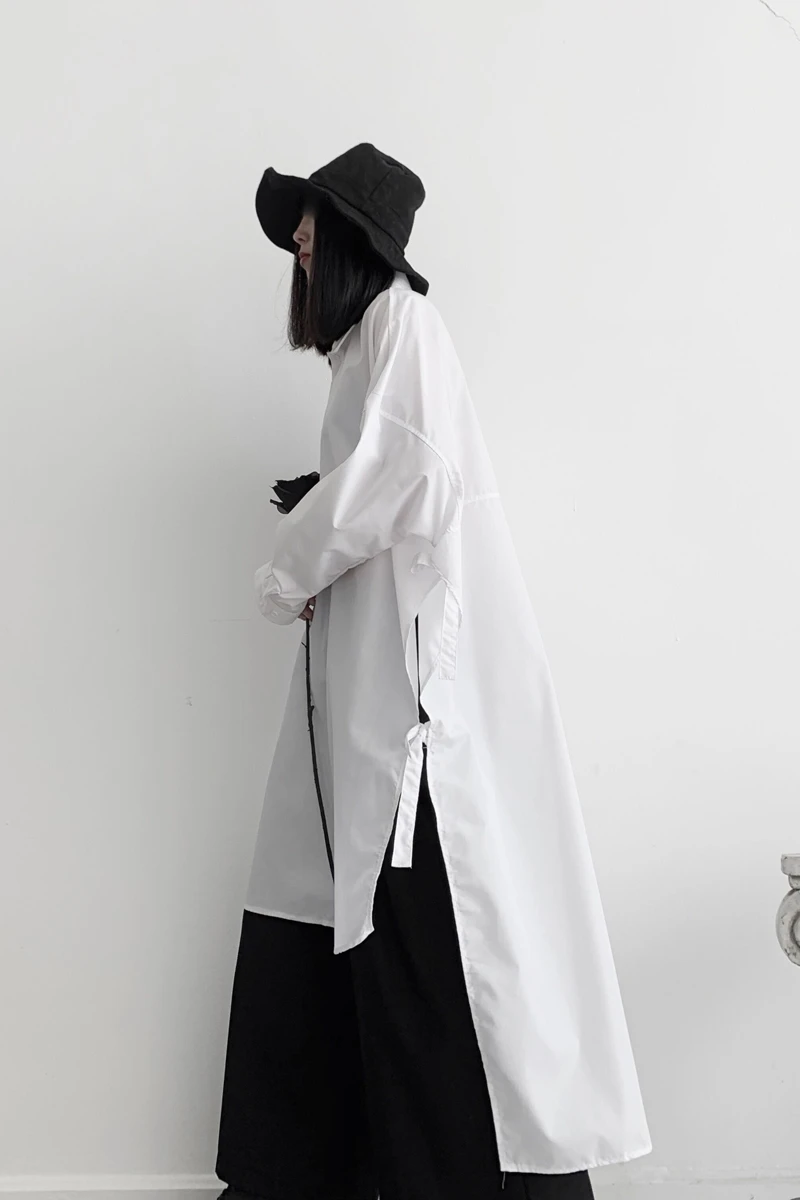 Yamamoto/женская одежда в стиле темного отдела дизайнерская рубашка ретро со