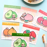 30sheetspack cute cherry strawberry peach orange memo pad stickers decal sticky notes scrapbooking diy kawaii notepad diary 489