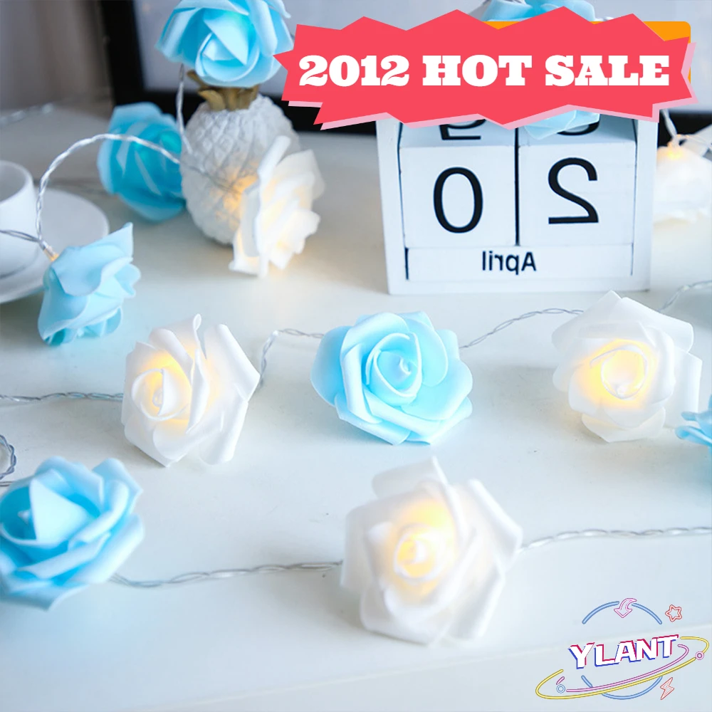 

2021 LED Flower Garland String Lights USB Operated Artistic Fairy Festoon Decoration For New Year Home Dorm Room Christmas Decor