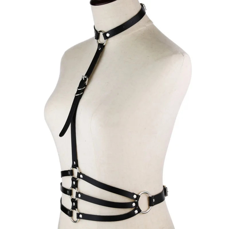 Европейский и американский стиль панк одежда с кожаным ремнем кожаный o-образный