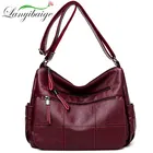 Женские кожаные сумки через плечо Fahion, дизайнерские винтажные сумки через плечо с вышивкой, 2019