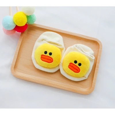 Chick baby sock Детские носки с объемным рисунком для детей от 0 до 12 месяцев хлопковые нескользящие носки для маленьких девочек Skarpetki kids Niemowlak calcetines monster, носки для новорожденных мальчиков - Цвет: Chick baby sock