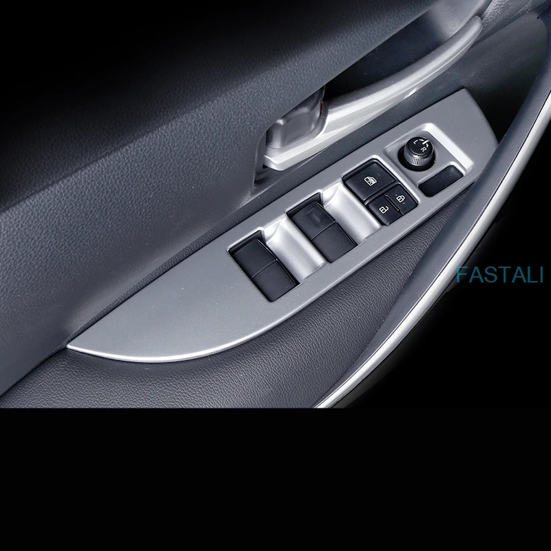 Для Toyota Corolla 2019 2020 стеклянная декоративная рамка выключателя подъемная панель